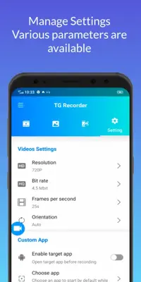 TG Recorder - Screen Recording android App screenshot 6